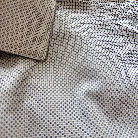 Men's Techni-Cole Slim-Fit Three-Way Stretch Performance Geometric Dress Shirt - Picture 10 of 16